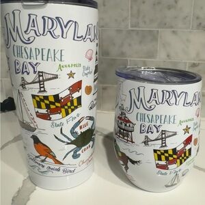 Maryland Themed Tumbler and wine tumbler Set Brand new